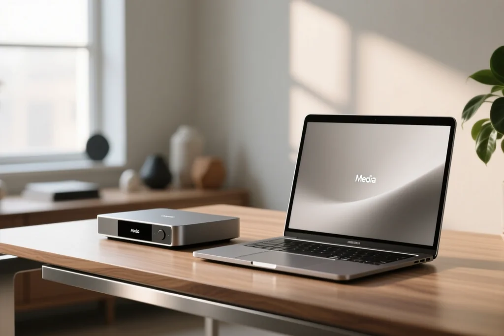 aparelho de streaming exibindo tela de progresso de atualização de software